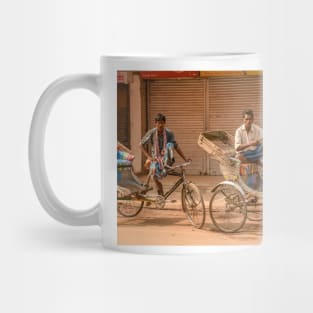 Pedicabs of Varanasi 01 Mug